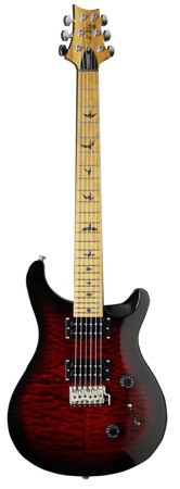 PRS SE Custom 24 Roasted Maple Fire Red Quilt LTD - E-Gitarre