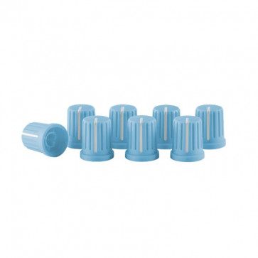 Reloop Knob Cap Set Blue 8 - 8 nakładek na gałki front Reloop Knob Cap Set Blue 8 - 8 nakładek na gałki front
