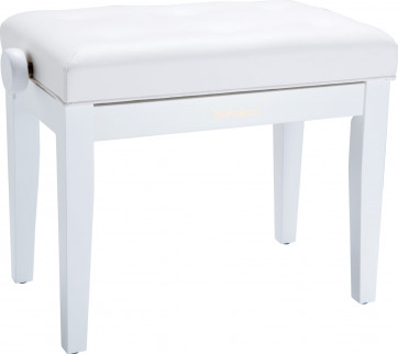 Roland RPB-300WH - PIANO BENCH, SATIN WHITE, VINYL SEAT