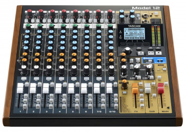Tascam MODEL 12 - 10-Kanal-Mixer mit eingebautem 12-Spur-Recorder und USB-Audio-Interface