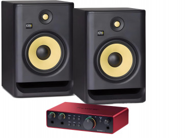 KRK RP8 G4 - pair of activ monitore + Focusrite Scarlett 2i2 4Gen 