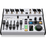 ‌Behringer FLOW 8 - Digitaler Mixer mit 8 Eingängen, Bluetooth-Audio und App-Steuerung, 60-mm-Kanalfadern, 2 Effektprozessoren und USB/Audio-Interface
