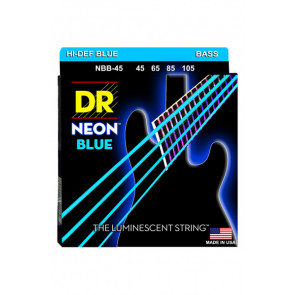 DR NBB 45-105 NEON BLUE BASS - STRUNY POWLEKANE DO GIT. BASOWEJ