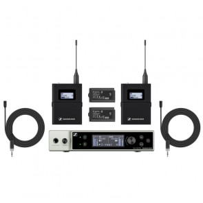 S‌ennheiser EW-DX MKE 2 SET (R1-9) - DOUBLE SET WITH MINIATURE TRANSMITTERS WITH MIC. MKE 2, 520-608 MHz