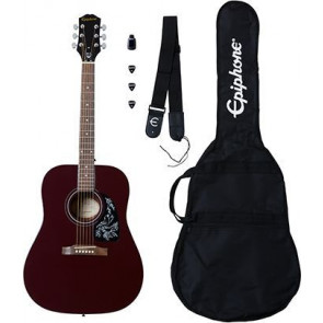 Epiphone Starling Acoustic Guitar Player Pack Wine Red - Gitarrenspieler-Pack, Weinrot