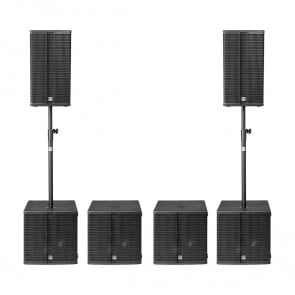 HK Audio High Performance Pack (2x Linear 3 112FA, 4x L Sub 1500A, 2x K&M M20, 6x covers) - soundsystem set