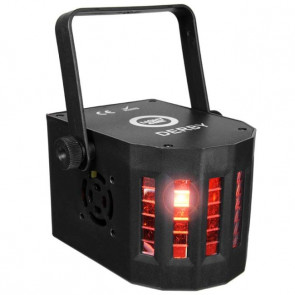 Light4Me Derby Mini V2 ist ein Disco-Effektlicht, ideal für DJs und Veranstaltungen