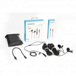 BOYA BY-M2D - Digital Dual Lavalier Microphones for iOS devices