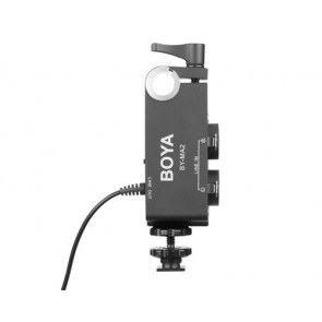 BOYA BY-MA2 - Dual channel XLR audio mixer for DSLRs & camcorders