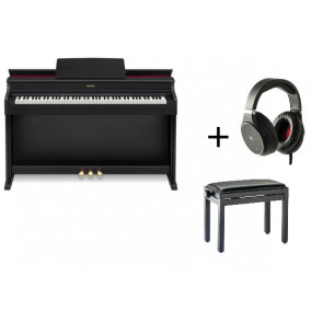 Casio AP-470 BK - Digital Piano + throne + headphones