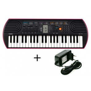CASIO SA-78 pink - keyboard + Power supply