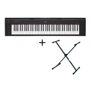 Yamaha NP-32B + Stativ - Keyboard schwarz