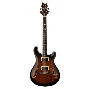 PRS SE Hollowbody II Black Gold Burst -front