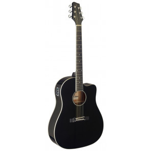 Stagg SA35 DSCE-BK - elektroakustische Gitarre