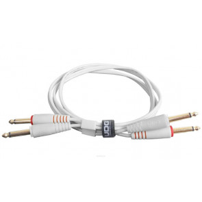 UDG ULT Kabel 2x1/4" Klinke Weiß ST 1,5m - Audio-Kabel