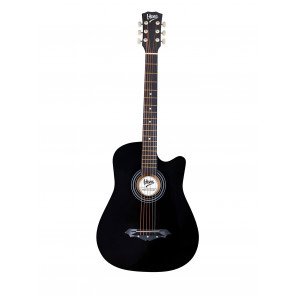 V-TONE AG ONE BK - acoustic guitar black front