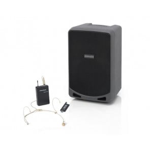 ‌Samson XP106wDE - Soundsystem mit Bluetooth und Mikrofonkopfhörer (XPD1 Headset)