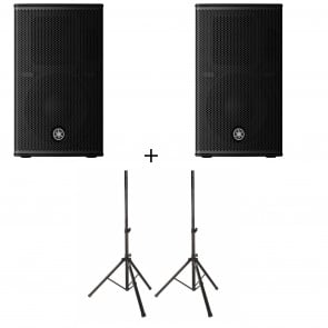 ‌Yamaha DHR 10 - Powered Loudspeaker - Paar + Stativ